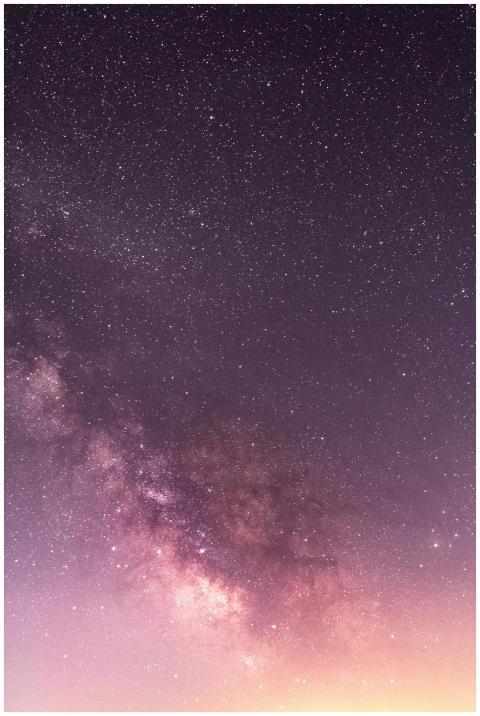 A stunning view of the Milky Way in a starry night