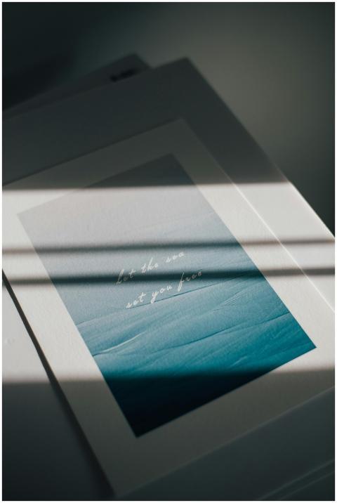 Decorative art piece with inspirational text illum