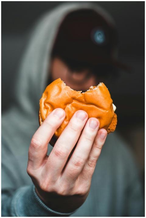 Selective focus of anonymous male in casual clothi