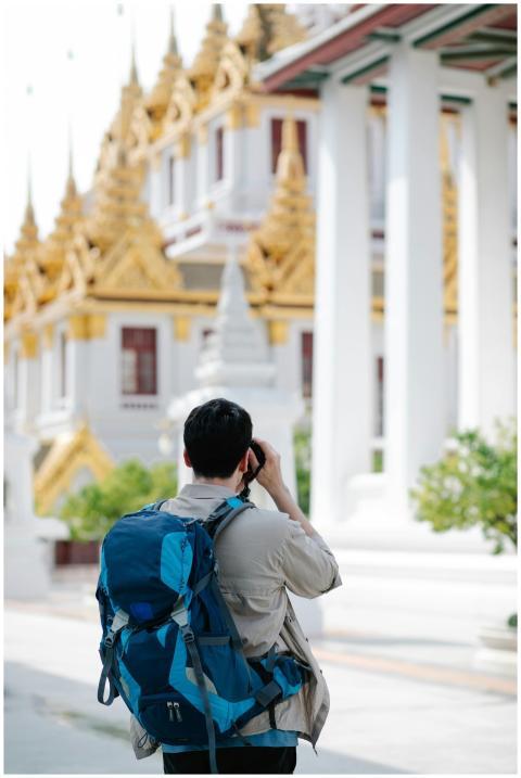 Photographer taking pictures of a traditional pago