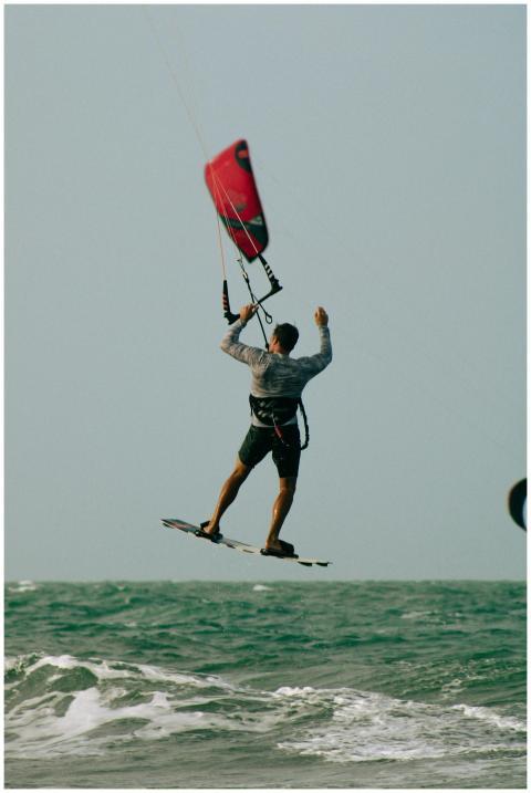 Dynamic Kiteboarding Jump Over