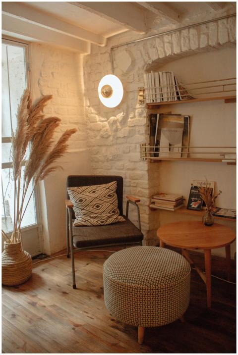 Warm and inviting modern living space with natural