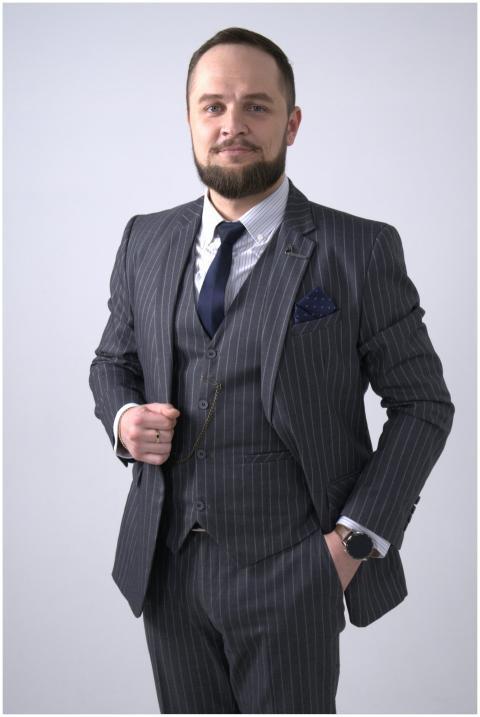 A professional businessman with a confident pose i