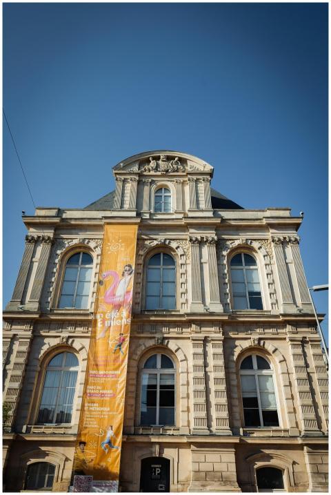 A detailed view of a historic building in Amiens,