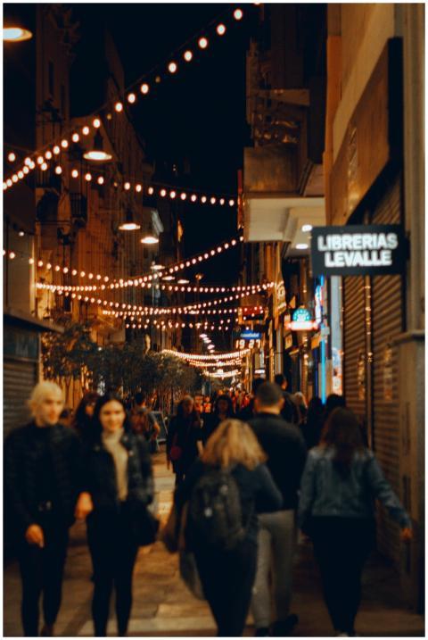 Capturing the bustling nightlife on Lavalle Street