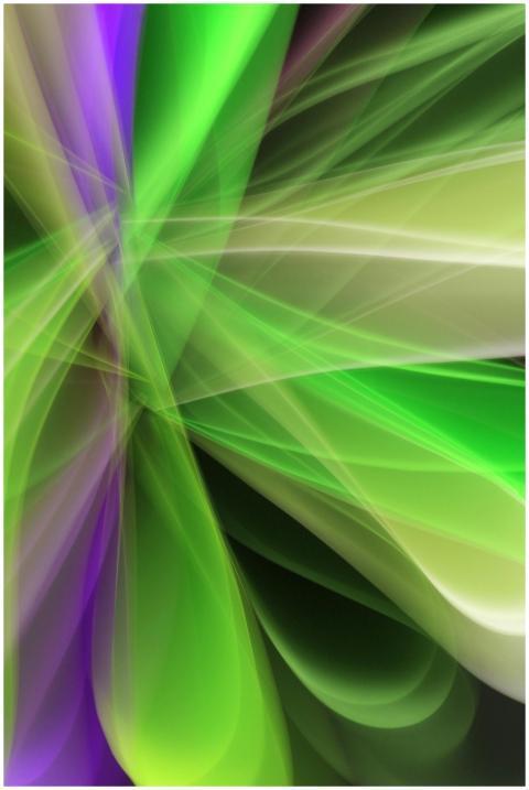 Dynamic abstract design showcasing bright green an