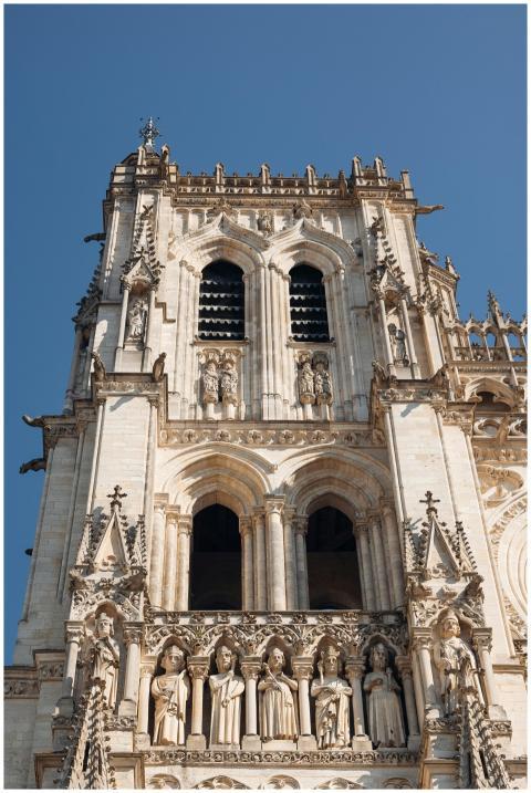 A detailed view of Gothic architecture on the Amie