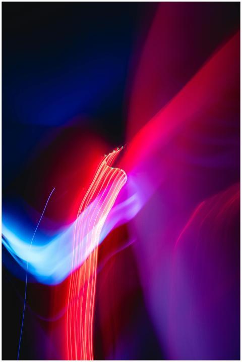 Vibrant abstract image with dynamic red and blue l