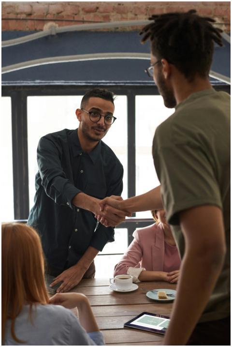 Diverse colleagues engaging in a business meeting