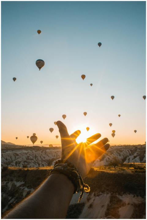 Experience the magic of hot air balloons at sunris