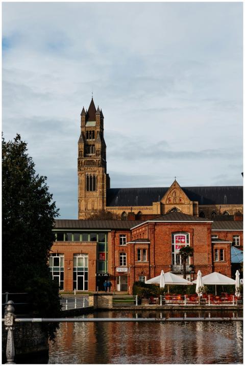 Charming view of Bruges' historic architecture and