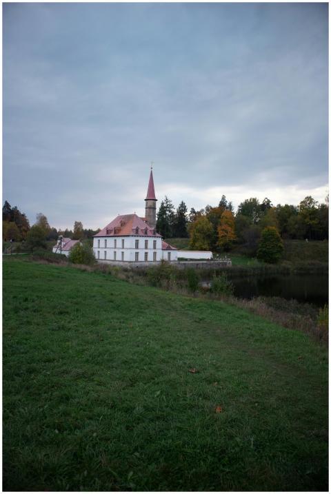 Charming historic house with a tower surrounded by