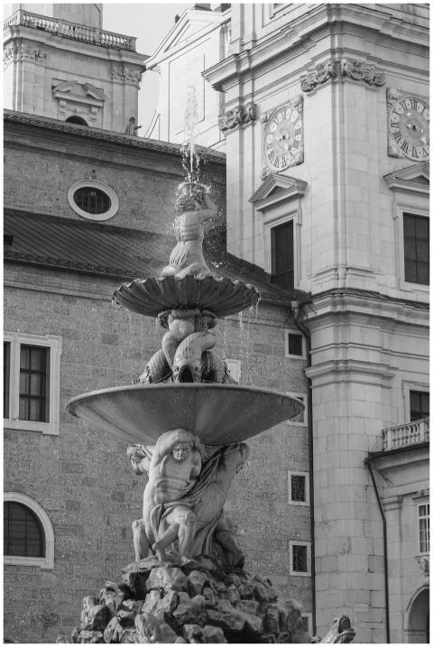 Breathtaking view of the famous Residenzplatz foun