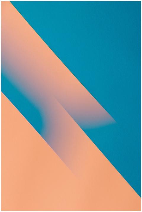 Dynamic abstract composition featuring vibrant blu