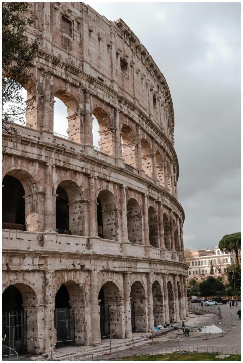 A captivating exterior view of the historic Coloss