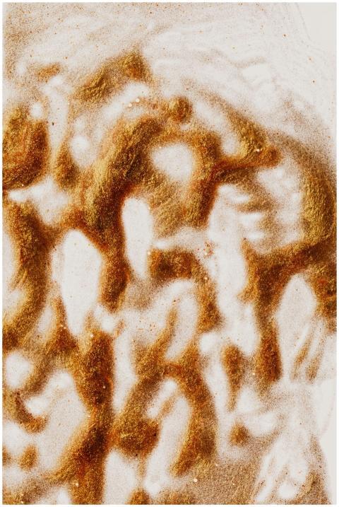 Abstract textured background of picture made of br