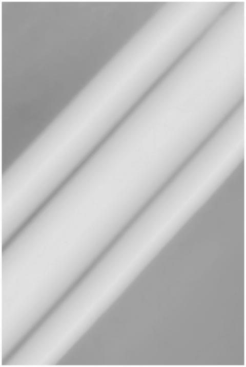 A minimalist grayscale abstract image featuring so