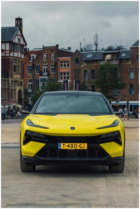 Vibrant Yellow Sports Car