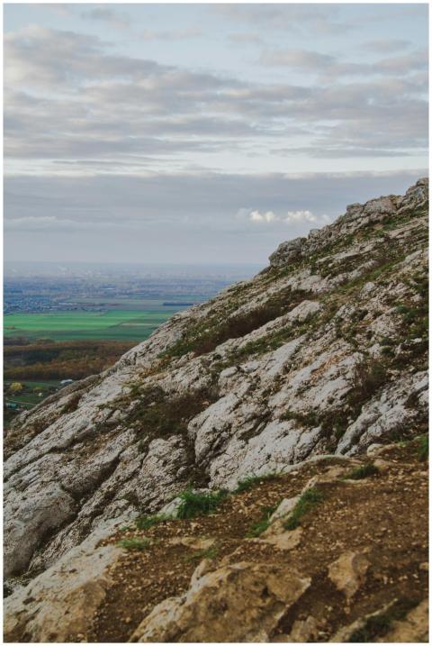 Breathtaking view of rocky cliffs and countryside