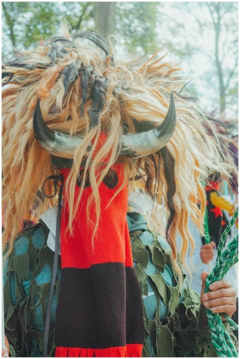 Traditional Masked Festival Costume