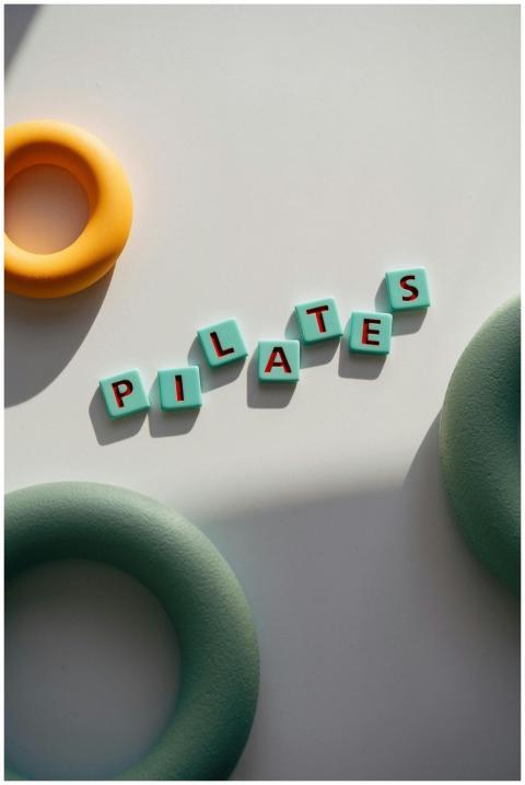A creative arrangement of Pilates equipment and co