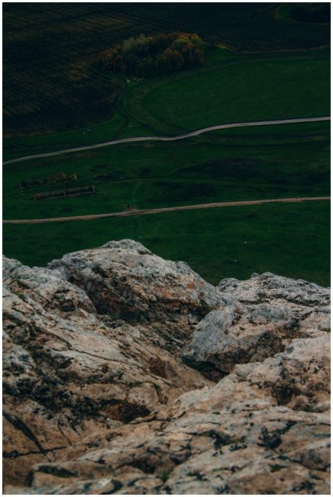 A breathtaking view from a rocky cliff overlooking