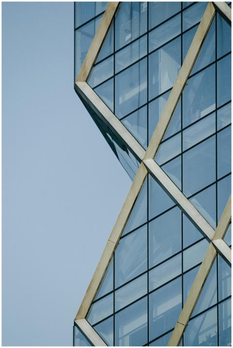 Modern Geometric Glass Building