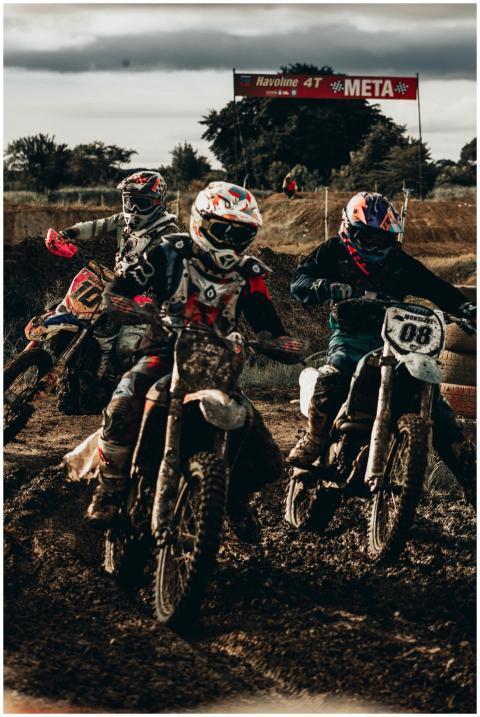 Exciting motocross competition featuring bikers ra
