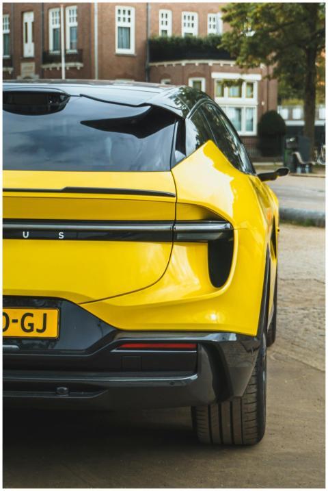Vibrant Yellow Sports Car
