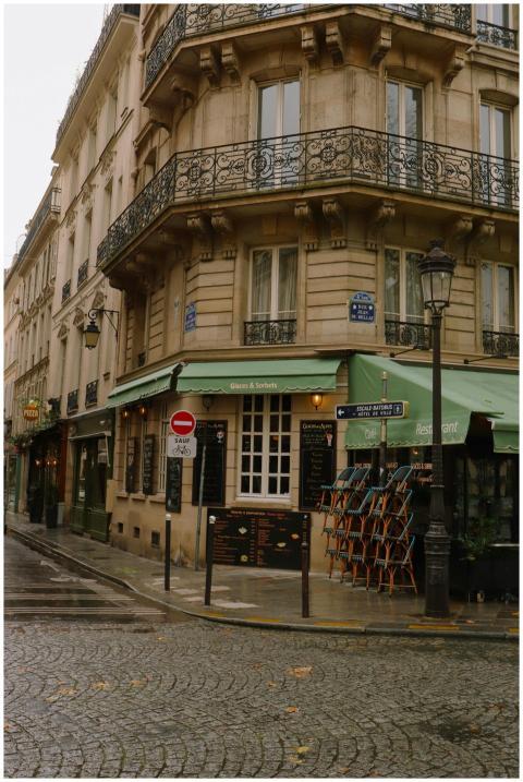 Explore a quaint Parisian corner with classic arch