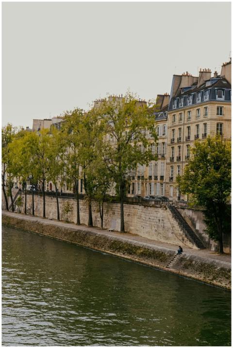 Picturesque view of classic Parisian buildings alo