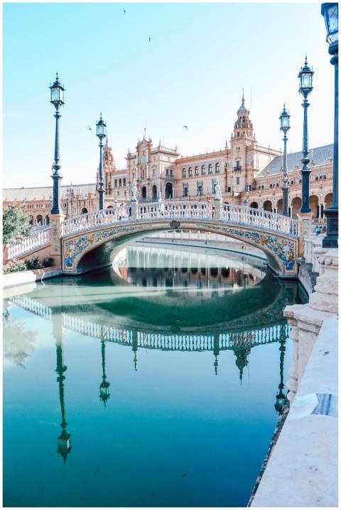 Explore the stunning architecture of Plaza de Espa