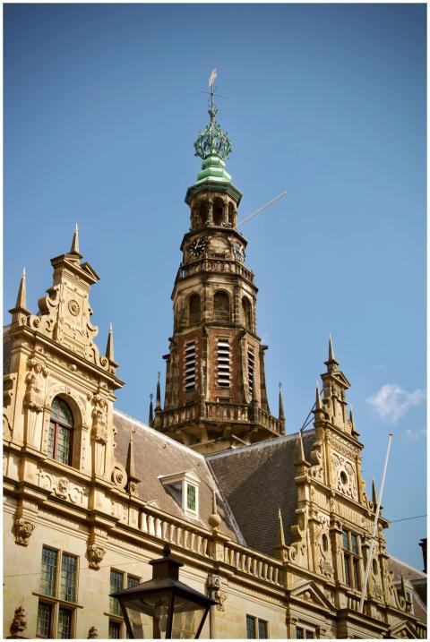 Stunning view of intricate historic architecture i