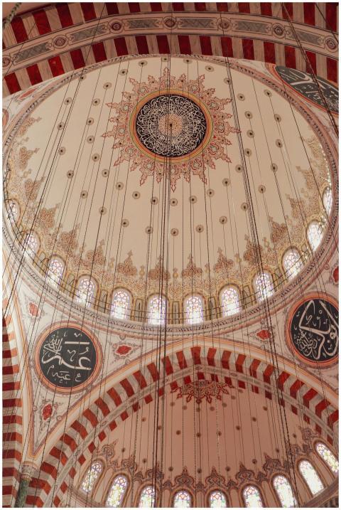 Captivating view of a historic mosque's ornate dom