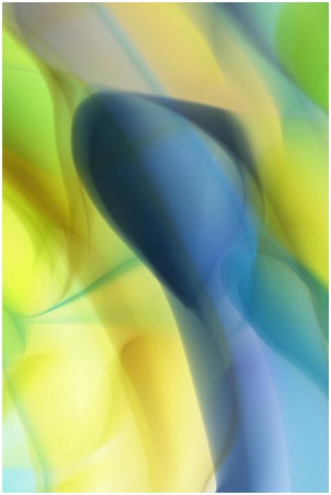 Vibrant abstract art featuring dynamic blue and ye