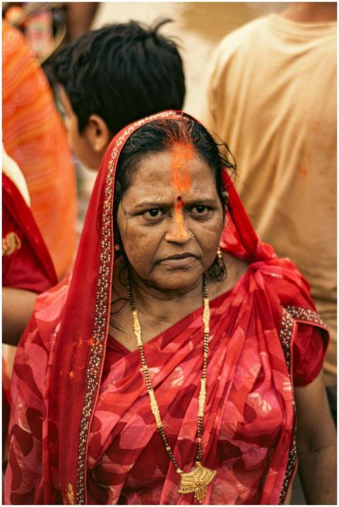 Portrait Woman Traditional Indian
