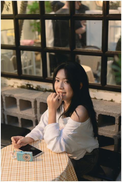 Young Woman Relaxing Cozy