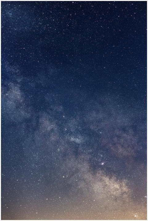 Vibrant night sky filled with stars and the Milky