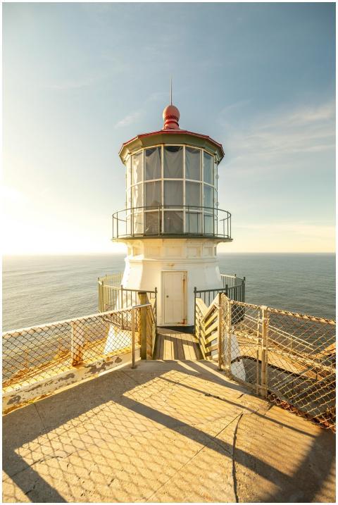 Stunning sunset at Point Reyes Lighthouse overlook