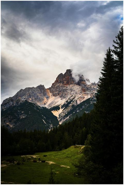 Captivating view of a dramatic Dolomite peak under
