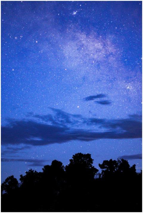 Capture of a starry night with the Milky Way galax