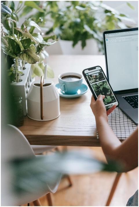 Crop unrecognizable person working on modern netbo