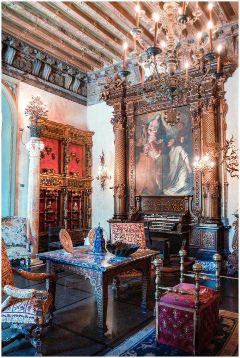 Lavish Renaissance-style room with intricate decor