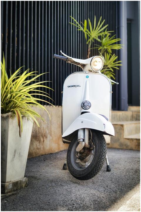 Vintage Vespa Scooter Urban