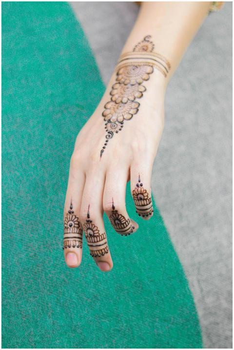 Detailed close-up of a hand adorned with tradition