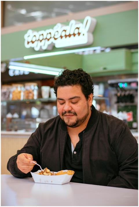 Man Enjoying Delicious Meal