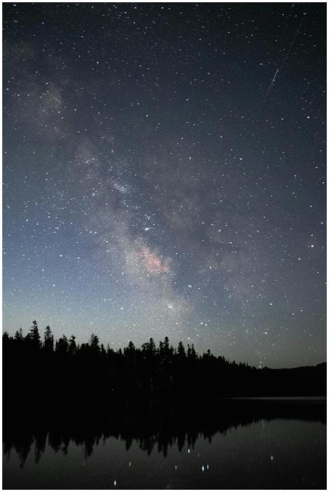 Breathtaking view of the Milky Way galaxy illumina