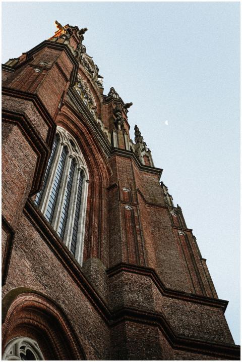 Majestic La Plata Cathedral tower reaching towards