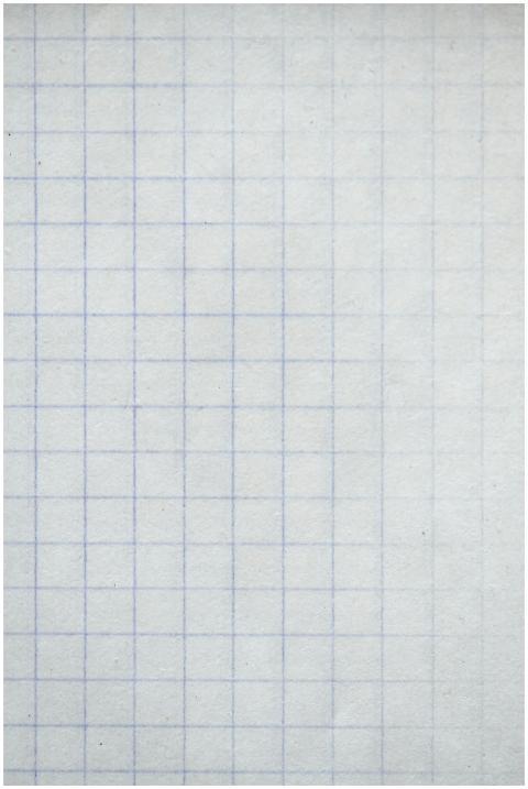 Close-up of a minimalist grid pattern on white pap