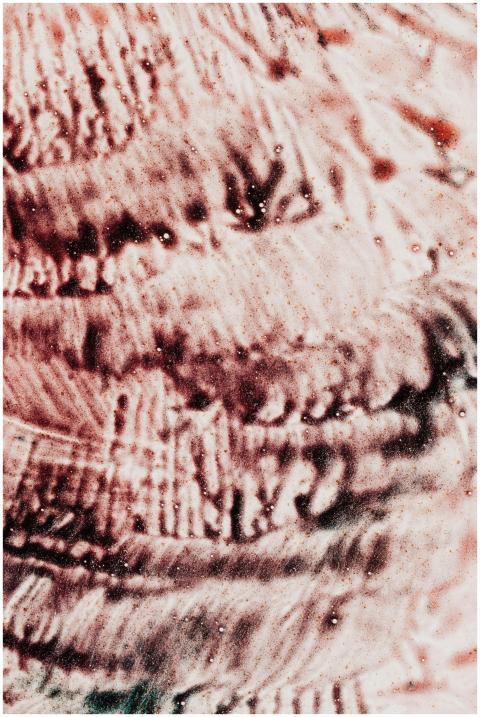 From above closeup of creative watercolor backdrop